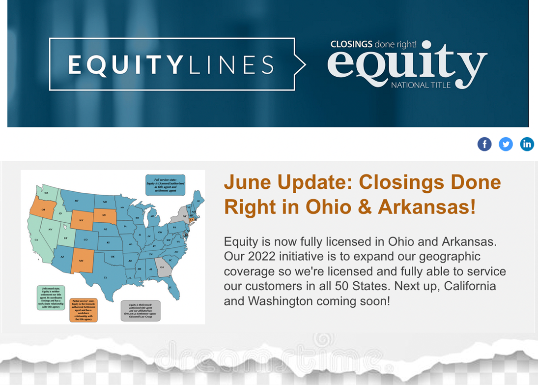 Equity Lines Newsletter (May/June 2022 Updates)
